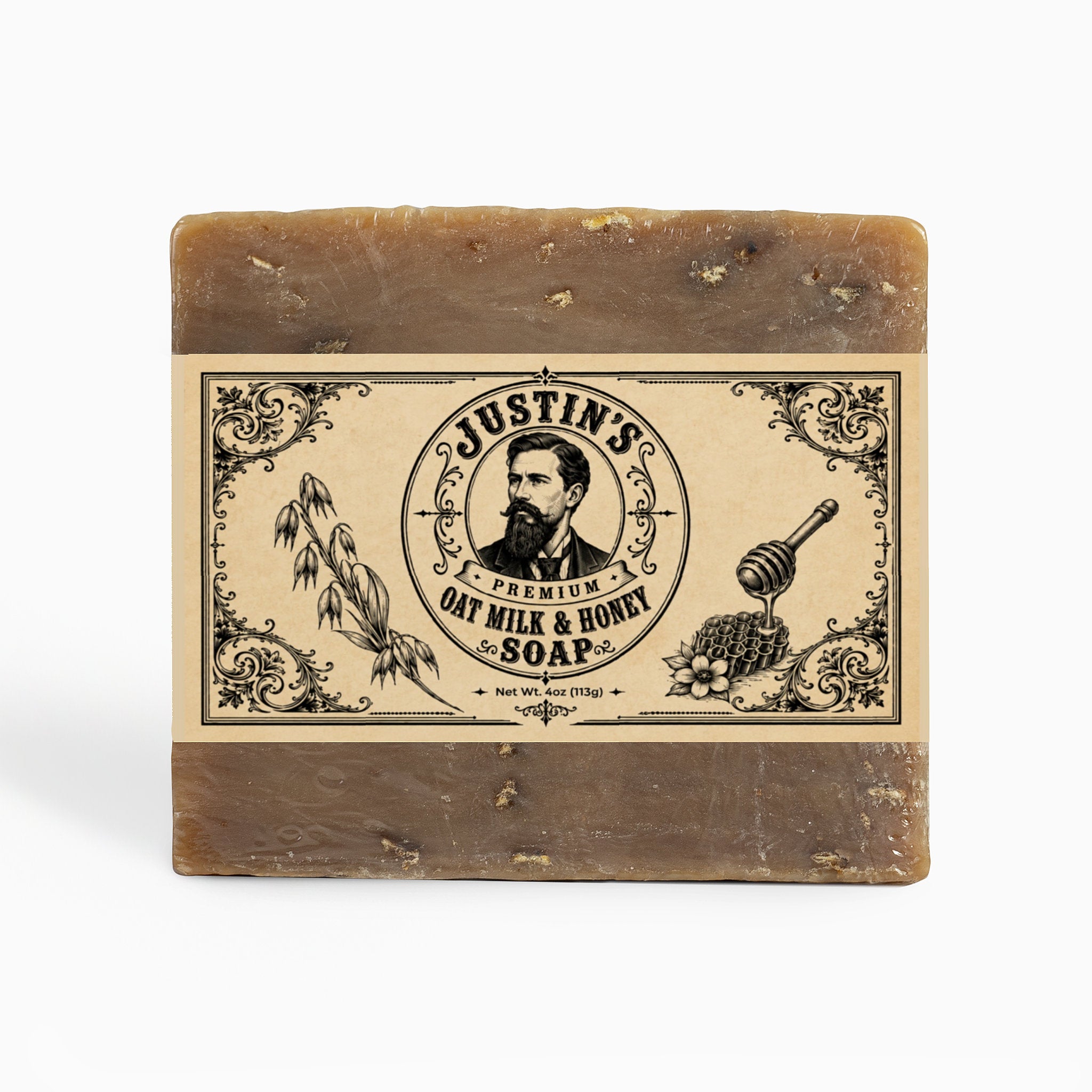 Justin's Handcrafted Oatmeal Honey Soap