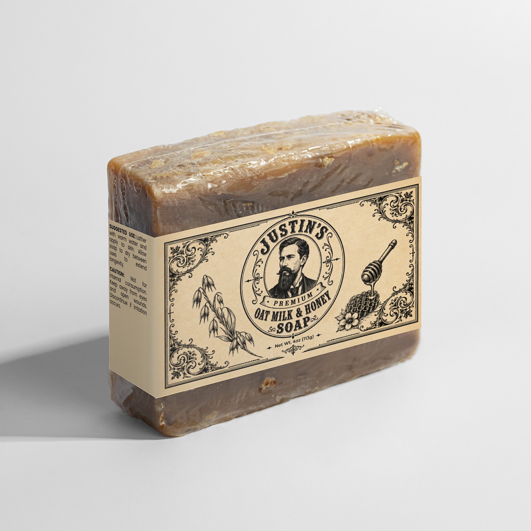 Justin's Handcrafted Oatmeal Honey Soap