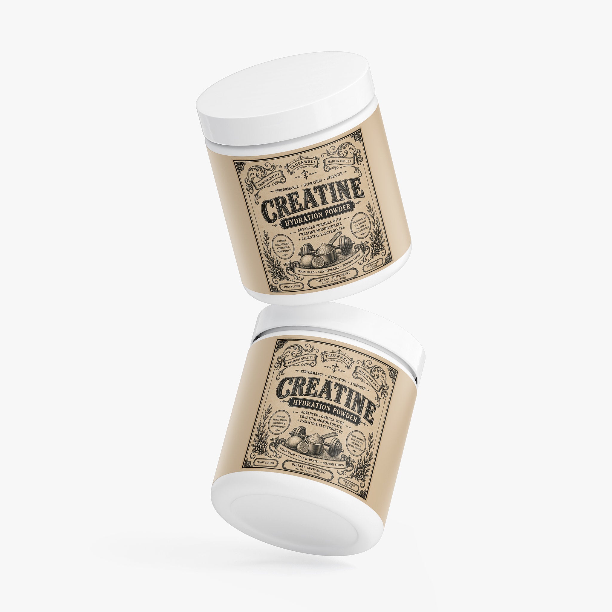 Creatine Monohydrate Hydration Powder with Electrolytes - Lemon