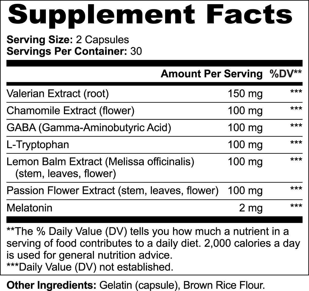 Sleep Formula – Natural Sleep Support – 60 Capsules